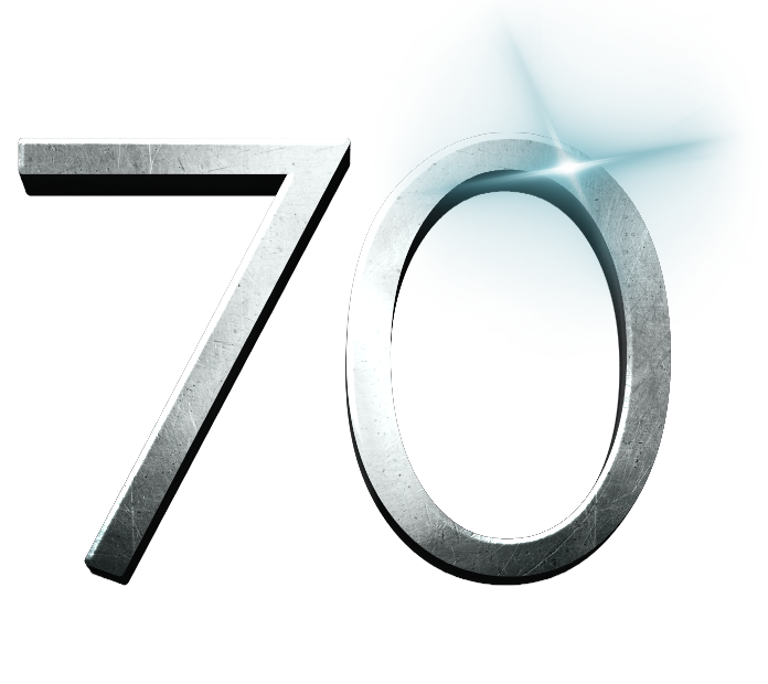 seventy years logo
